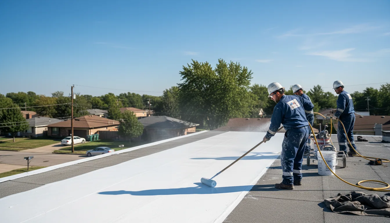 Commercial roof coating in Revloc, PA near me